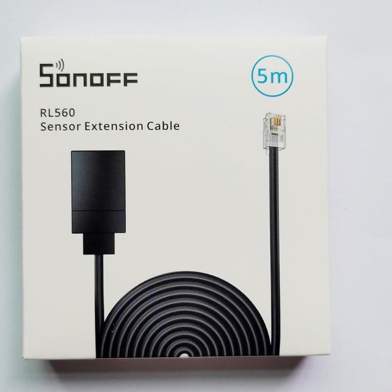 Câble d'extension de capteur Sonoff RL560 Noir - Ítem4