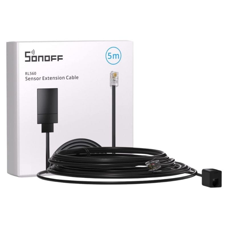 Câble d'extension de capteur Sonoff RL560 Noir - Ítem5