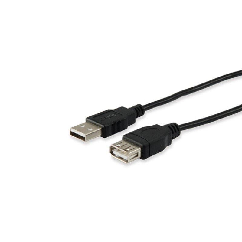 Cable alargador USB 2.0 Equip 128850 Cable A Macho a Cable A Hembra - Detalle de los conectores - Ítem1