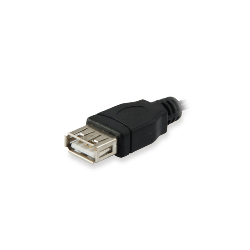 Cabo de extensão USB 2.0 Equip 128850 Cabo para macho para cabo para fêmea - Detalhe dos conectores - Item2