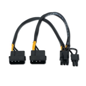 LP4 to PCI 8-pin Power Cable 2XMOLEX