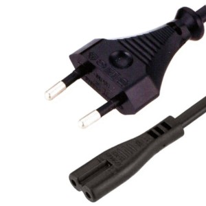 Cabo de alimentação PowerCord C7 CEE 7/16 1,8 m