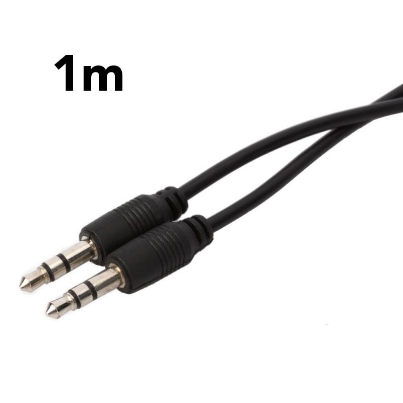 Cable Audio Jack 3.5mm Macho/Macho 1m