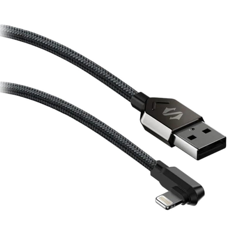 Cable Acodado Black Shark Lightning a USB-A 1.8M - Ítem1