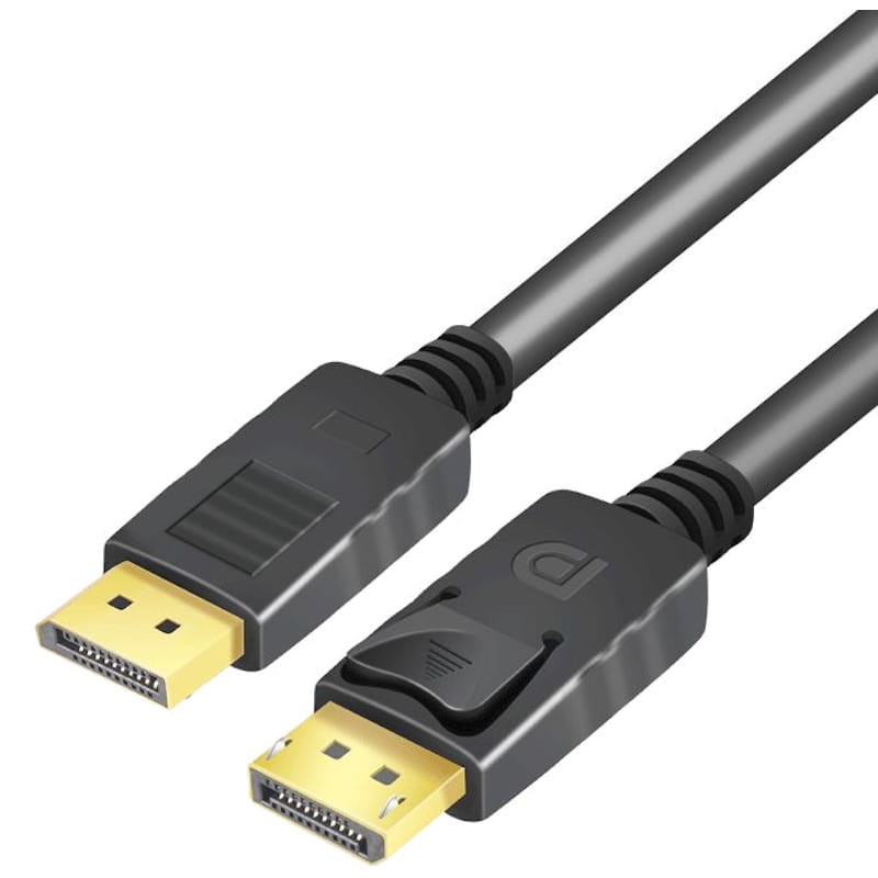 Up Angled 2m Câble DisplayPort vers DisplayPort 1.4V, câble DP mâle vers  mâle 90 ° 270 °, supporte 8k @ 60Hz /4K @ 144Hz /2K @ 240Hz /1080P @ 480Hz