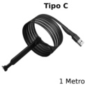 Cable Gaming Wsken USB TIpo C 1m - Longitud 1 Metro - Conector USB-C - Carga Rápida - Soporte de Sujeción - Cable Gaming - Fortninte - Player Unknow's Battlegrounds - Ítem