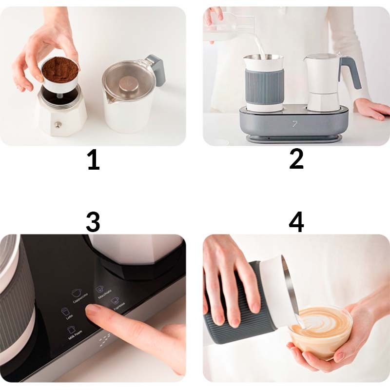 Cafetera Seven & Me con Espumador de leche - Ítem5