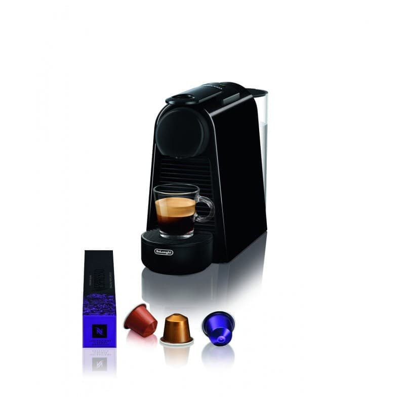 	 Máquina de café De'Longhi Essenza Mini EN85.B imagem com cápsulas