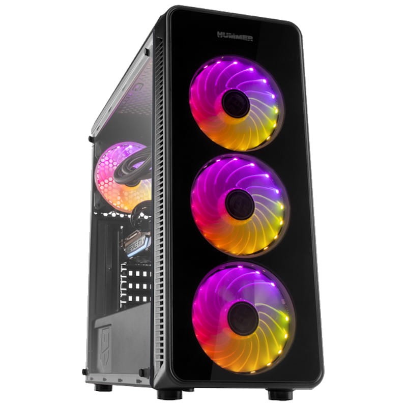 Boîtier PC NOX Hummer TGM ARGB Verre trempé USB 3.0 - Ítem
