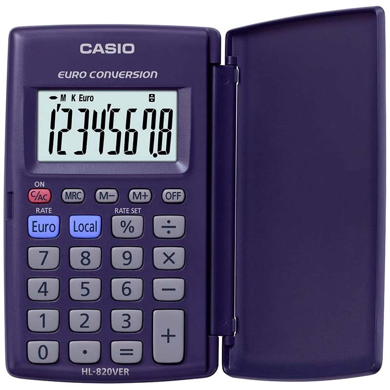 Calculatrice portable Casio HL-820VER Bleu - Ítem