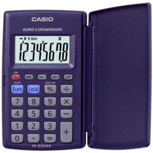 Calculadora portátil Casio HL-820VER Azul