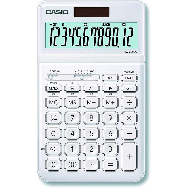 Calculatrice de bureau Casio JW-200SC Blanc - Ítem