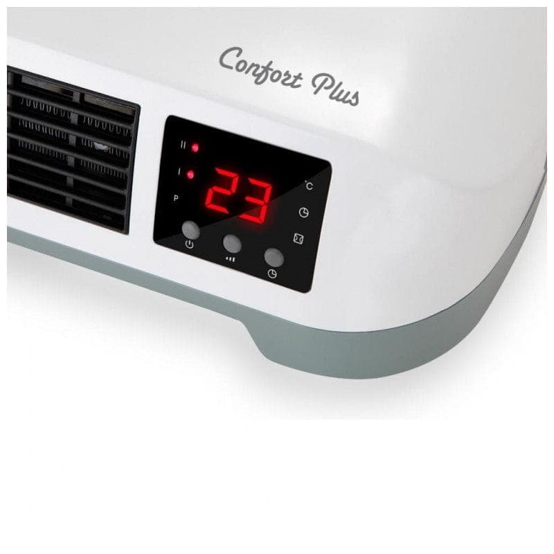 Détail du panneau LED du Chauffage d'Appoint en Céramique de Mur Orbegozo Split SP 6000 Blanc
