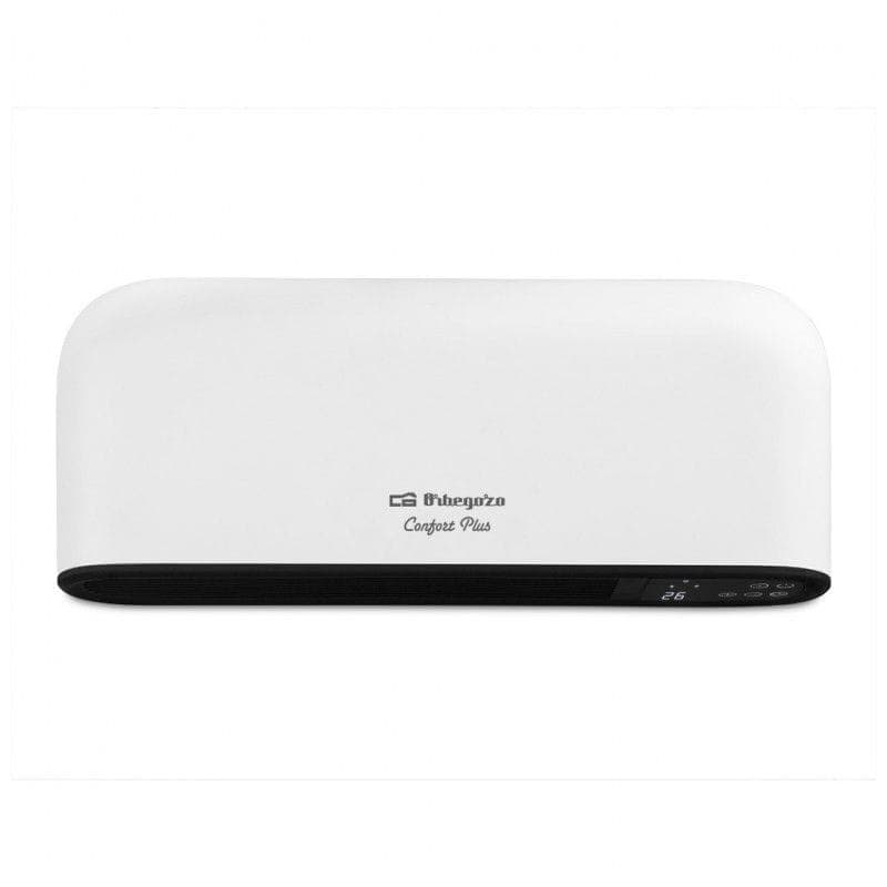 Vista frontal del Calefactor Cerámico de Pared Orbegozo SPW 8000  Negro/Blanco