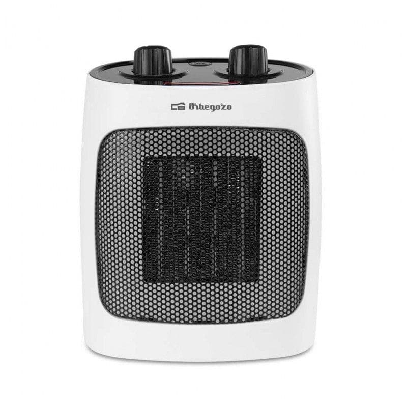 Vue frontale du Chauffage d'Appoint en Céramique Orbegozo CR 5031 Noir/Blanc