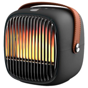 Space Heater H2 Hot/Cold Black