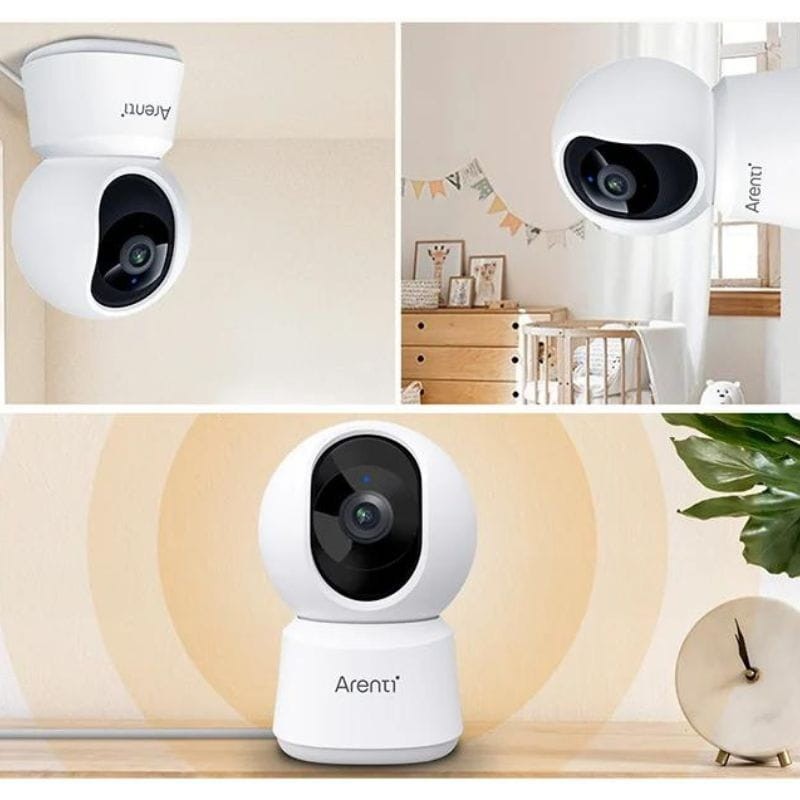 Câmara de Segurança Arenti P2Q 4MP UHD 2K Dual WiFi IP 360º Visão Noturna Branca - Item3