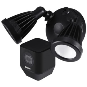 Caméra de sécurité IP Escam QF608 2MP avec double projecteur noir