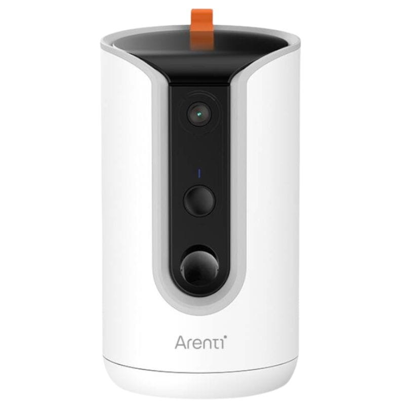 Cámara de vigilancia para mascotas con dispensador de golosinas Arenti Petcam 3MP 2K HD WiFi Dual Blanco - Ítem