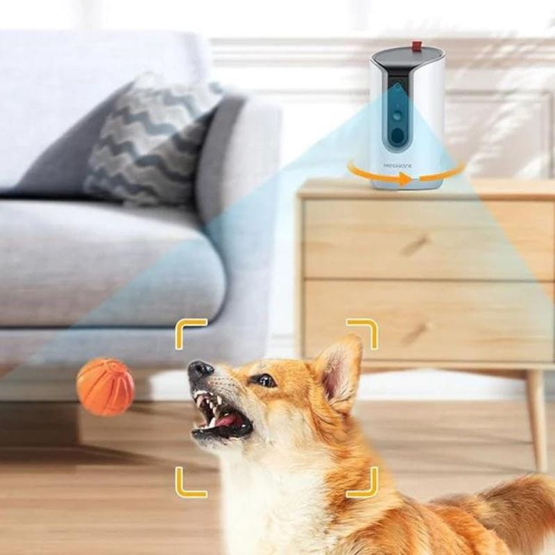 Cámara de vigilancia para mascotas con dispensador de golosinas Arenti Petcam 3MP 2K HD WiFi Dual Blanco - Ítem4
