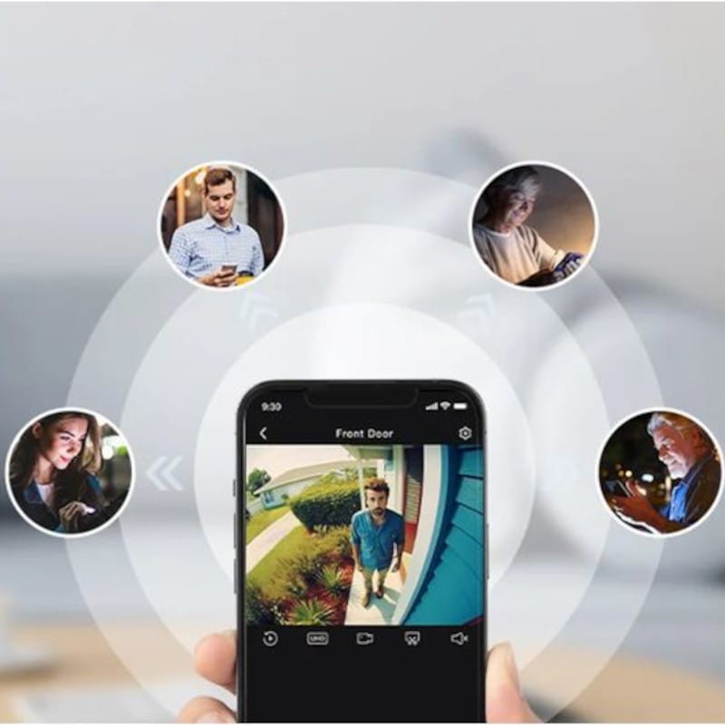Caméra de sécurité IP DEKCO DC4L 2K QHD WiFi Couleur Vision nocturne Alexa/Google Assistant Blanc - Ítem8
