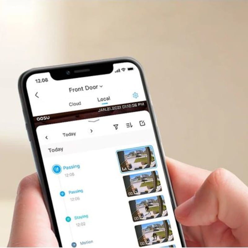Caméra de sécurité IP DEKCO DC4L 2K QHD WiFi Couleur Vision nocturne Alexa/Google Assistant Blanc - Ítem9