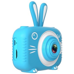 Câmera Digital Infantil K3 Desenho Coelho Azul