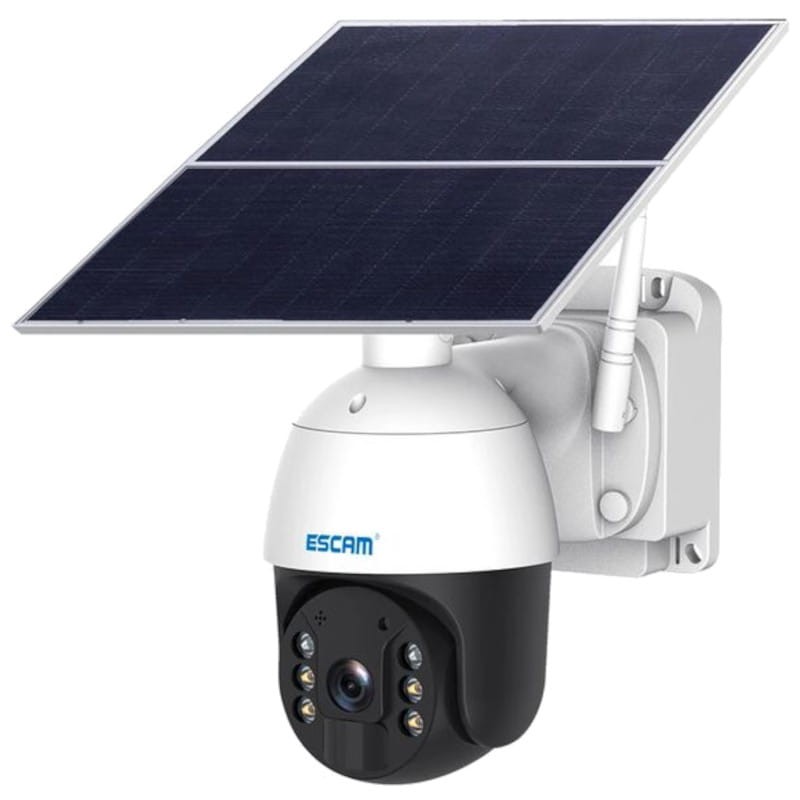Caméra de sécurité IP Escam QF624 Solaire Wifi Enregistrement 24 heures Blanc - Ítem