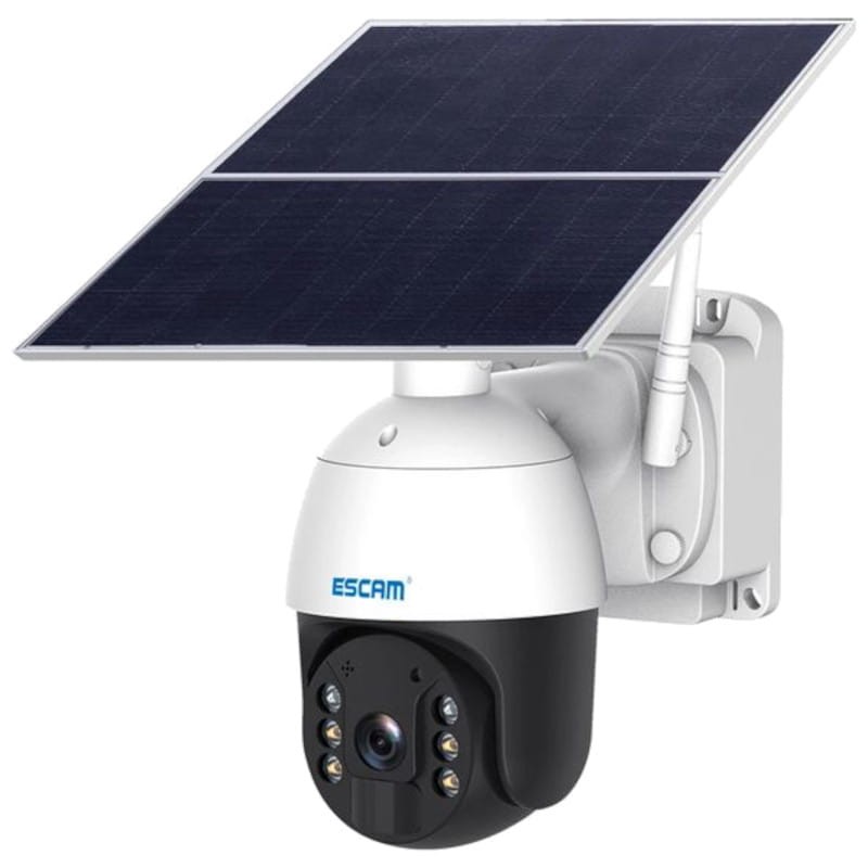 Cámara de seguridad IP Escam QF724 Solar 4G/LTE 24 Horas de grabación Blanco - Ítem