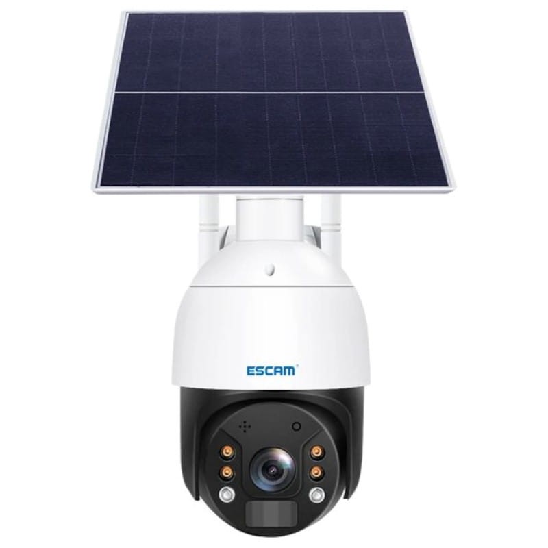 Cámara de seguridad IP Escam QF724 Solar 4G/LTE 24 Horas de grabación Blanco - Ítem1