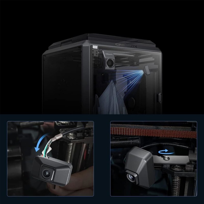 Caméra AI pour l'imprimante K1/K1 Max 3D Series Pour la visualisation en temps réel et en timelapse, qualité HD et AI - Ítem5
