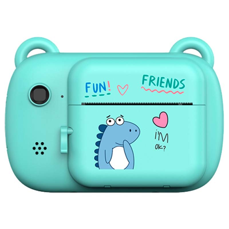 A7 Polaroid Verde - Câmera Instantânea com Impressão para Crianças - Item