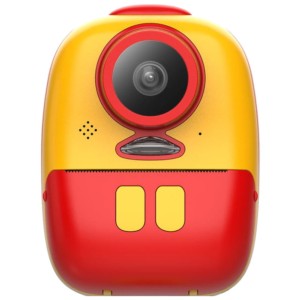 Câmera Instantânea para Crianças com Impressão K10 Vermelho/Amarelo