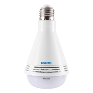 Cámara IP Bombilla LED Escam QP137 Altavoz Bluetooth 360 Grados 2MP 1080p