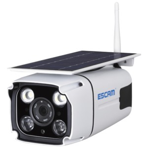 Caméra IP ESCAM QF260 Wifi Panneau solaire 4000 mAh