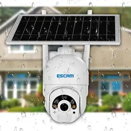 Cámara IP ESCAM QF 450 Solar 1080p 355º 4G/LTE - Frontal