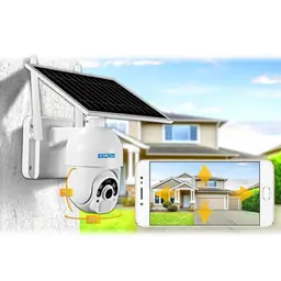 Cámara IP ESCAM QF 450 Solar 1080p 355º 4G/LTE - Gran calidad