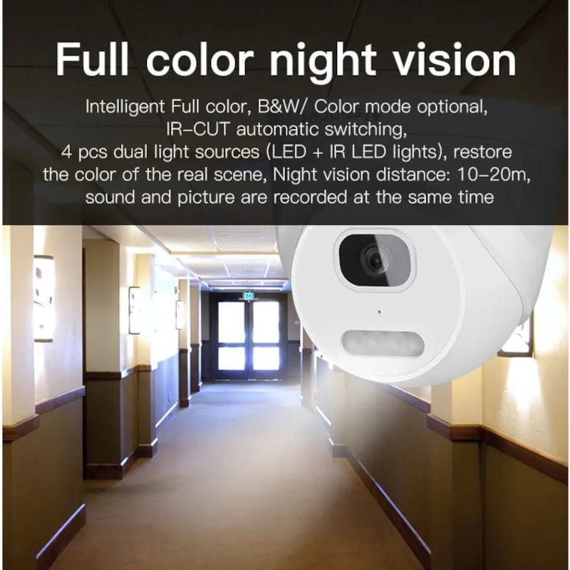 Câmera de segurança Kingfit SC880-POE Dome Visão Noturna FullHD Branca - Item4