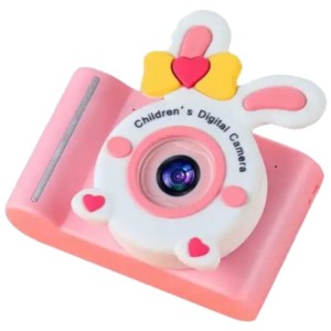 Camera A16S Coelho Rosa - Câmera digital para crianças