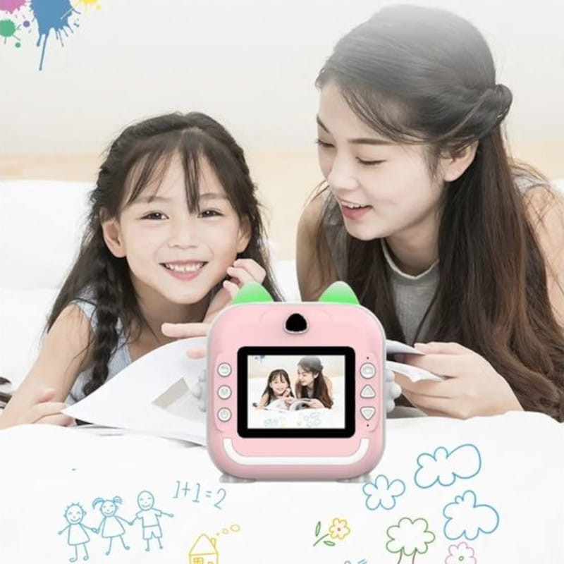 Appareil photo Q5 Impression Photo Rose - Appareil photo pour enfants - Ítem4