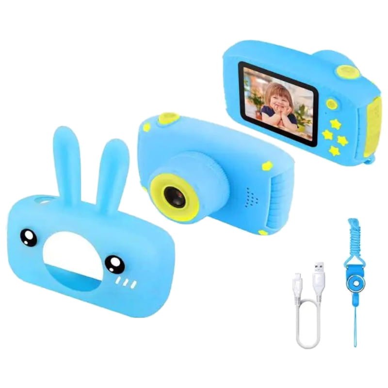 Cámara Para Niños X9 Conejo Azul - Cámara Digital Para Niños - Ítem2