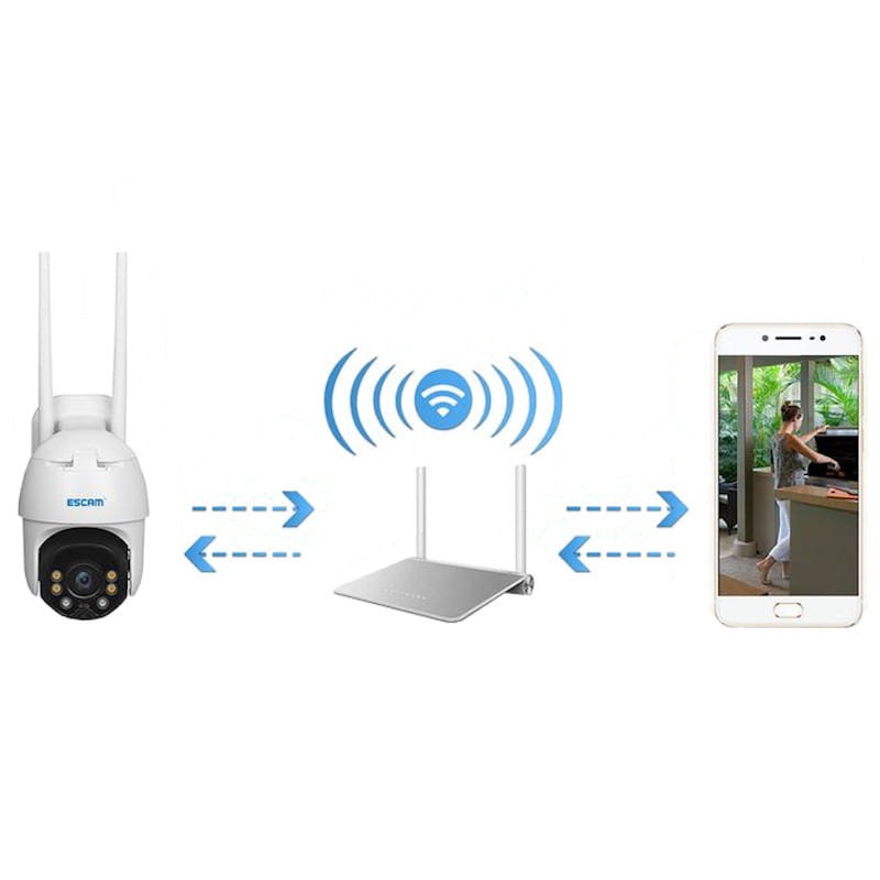 Caméra de sécurité IP Escam QF130 1080p 2MP Solaire Wifi - Ítem2