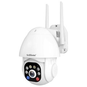 Câmera de Segurança Sricam SH039B 3MP Alarme Branco