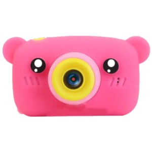 Câmera Infantil X9 Urso Rosa - Câmera Digital para Crianças