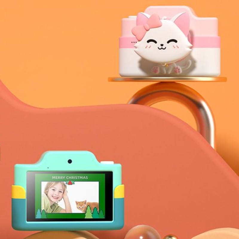 Cámara para Niños YJR C4 con Pantalla Táctil Rosa - Ítem2