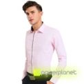 Camisa Basic Manga Comprida Rosa - Homen - Item