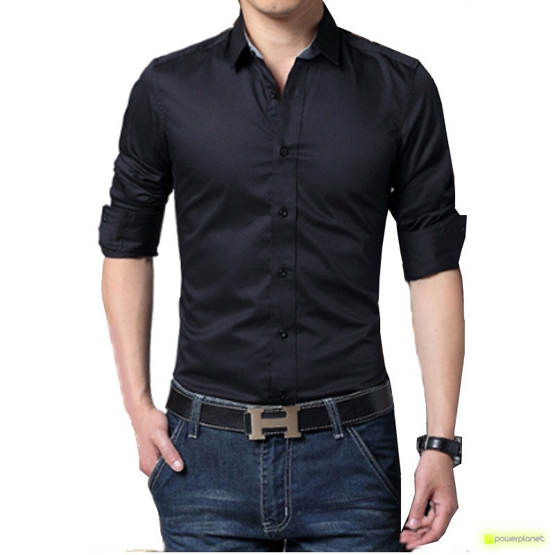 Camisa Basic Line Preto - Homen