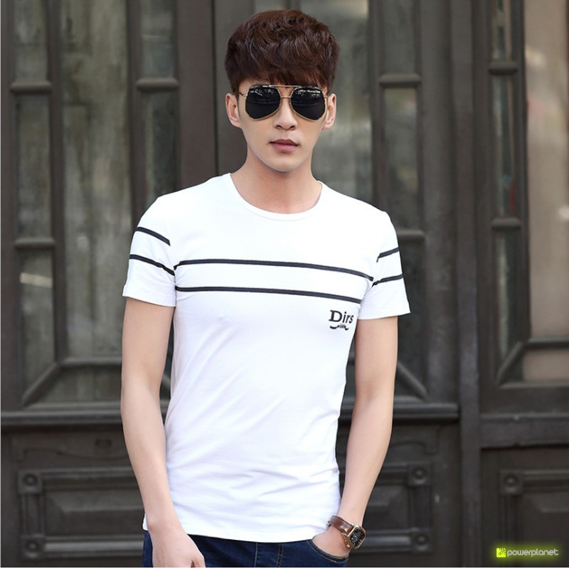 Camisa Double Line Branco - Homen