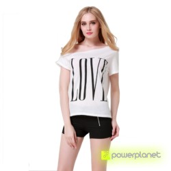Camisa Print LOVE Branca - Item2