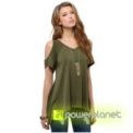 Camisa Verde Ombro Descoberto - Item